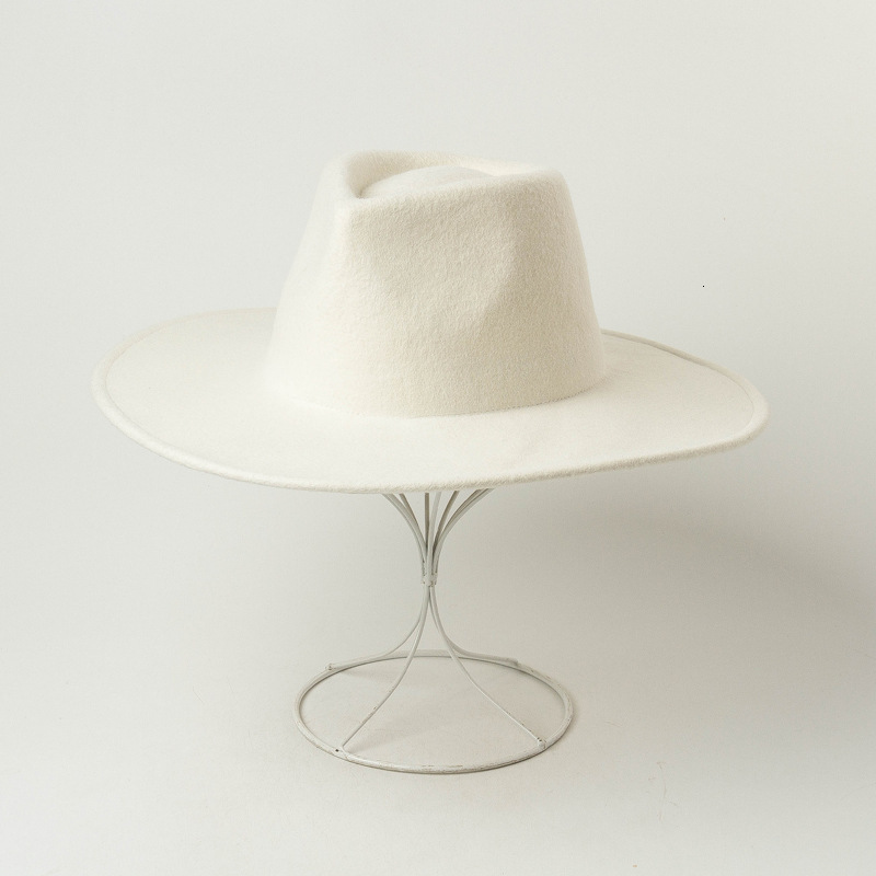 2021 New Fashion Women White Wide Brim Pure Wool Fedora Classical Panama Wedding Party Church Derby Ladies Hat 5pnl, All white
2021 New Fashion Women White Wide Brim Pure Wool Fedora Classical Panama Wedding Party Church Derby Ladies Hat 5pnl, All white