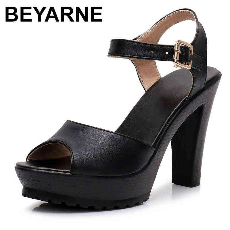 BEYARNE summer shoes woman high heel sandals ladies sandal with platform heels Peeps Toe sandalias big size 210712, Black
BEYARNE summer shoes woman high heel sandals ladies sandal with platform heels Peeps Toe sandalias big size 210712, Black