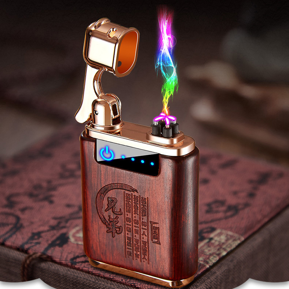 Sandawood Dua Arc Eectric Pasma ighter USB Rechargabe ighter Coo Windproof Fameess ighter Smoking Accessories
Sandawood Dua Arc Eectric Pasma ighter USB Rechargabe ighter Coo Windproof Fameess ighter Smoking Accessories