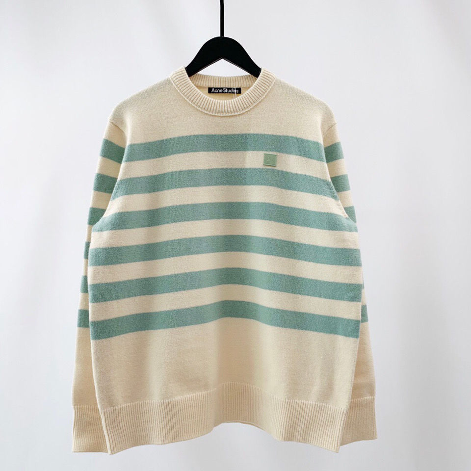 Sweater 2021FW Acne Studio Smiley Striped Casual Fashion Knitted Round Neck Pullover Casual Long Sleeves, As pictures
Sweater 2021FW Acne Studio Smiley Striped Casual Fashion Knitted Round Neck Pullover Casual Long Sleeves, As pictures