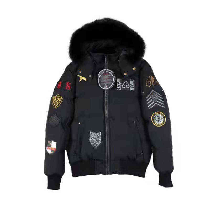 Real Fox Fur Mens Canadian Mooses Collington Bomber Parka Goose Down Jacket Warm Outerdoor Coat Windproof For Extreme Weather H1129, Black
Real Fox Fur Mens Canadian Mooses Collington Bomber Parka Goose Down Jacket Warm Outerdoor Coat Windproof For Extreme Weather H1129, Black