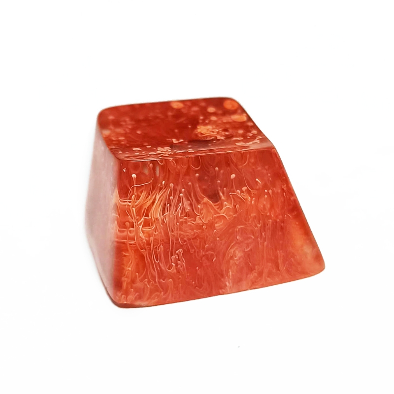 Handmade Customized Cherry Profile R4 Resin Keycap for MX Switches Mechanical Keyboard RGB Snowflake