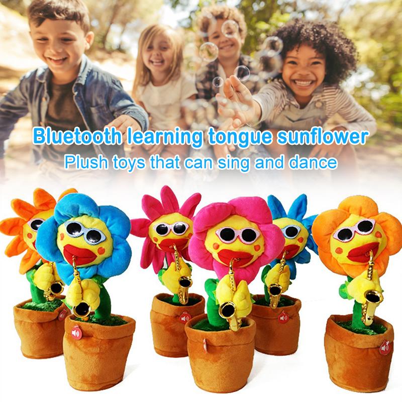 Dancing Sunflower With Sax 35cm Electronic Singing Toy 80 Songs Swinging Plant Pot Wiggling Plush Ornament Gift For Kids FQ- Party Favor
Dancing Sunflower With Sax 35cm Electronic Singing Toy 80 Songs Swinging Plant Pot Wiggling Plush Ornament Gift For Kids FQ- Party Favor
