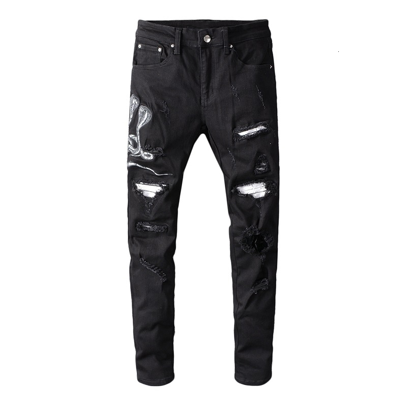 2021 New Men's Male Casual Fashion Man Snake Embroidered Black Ripped Jeans Slim Skinny Holes Patchwork Stretch Denim Pants Trousers Kbrp, Beige
2021 New Men's Male Casual Fashion Man Snake Embroidered Black Ripped Jeans Slim Skinny Holes Patchwork Stretch Denim Pants Trousers Kbrp, Beige