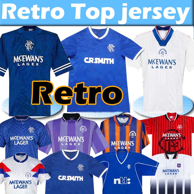 Glasgow Rangers Retro soccer jerseys 1984 87 90 92 93 94 95 96 97 99 2001 02 03 Home Blue Away vintage Classic football shirt Uniforms, Black;yellow
Glasgow Rangers Retro soccer jerseys 1984 87 90 92 93 94 95 96 97 99 2001 02 03 Home Blue Away vintage Classic football shirt Uniforms, Black;yellow