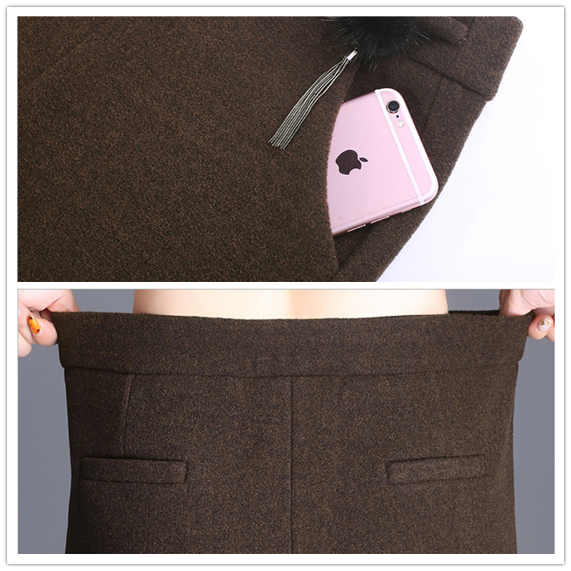 Mom Wide Leg Pants Fashion thick Pants new woolen Trousers Women Loose Casual big size 5XL Pants female 201012