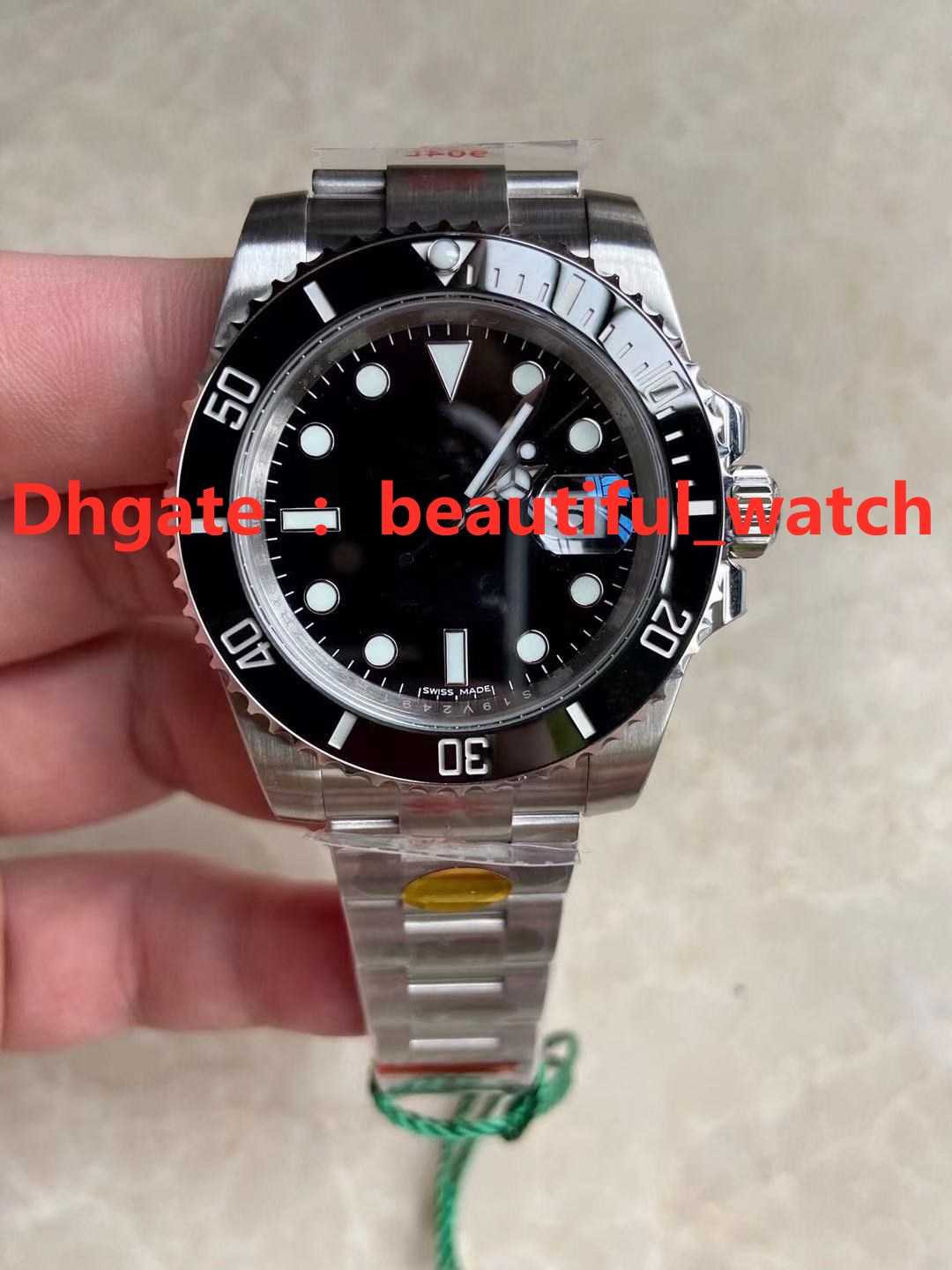 N Top Quality Mens Watches V12 BLACK Luxury Watch 3135 Super Automatic Mechanical Movement 904L Steel Case Watchband Sub Ultimate Version Waterproof 200m, Box
N Top Quality Mens Watches V12 BLACK Luxury Watch 3135 Super Automatic Mechanical Movement 904L Steel Case Watchband Sub Ultimate Version Waterproof 200m, Box