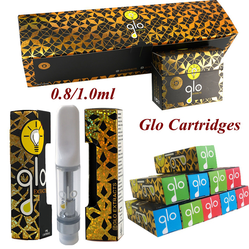 GLO Extracts Vape Carts Dab Pen Wax Vaporizer Oil Cartridge Packaging 0.8ml 1.0ml Empty Atomizer Glass Tank 510 Ceramic Cartridges
GLO Extracts Vape Carts Dab Pen Wax Vaporizer Oil Cartridge Packaging 0.8ml 1.0ml Empty Atomizer Glass Tank 510 Ceramic Cartridges