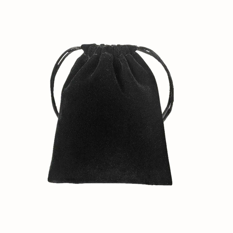 100 Pcs 5cm*7cm,7cm*9cm Black Cloth Pouches Wedding Favor Velvet Cloth Bags with Drawstring Jewelry Gift Bags for Party, Jewelry, Festival
