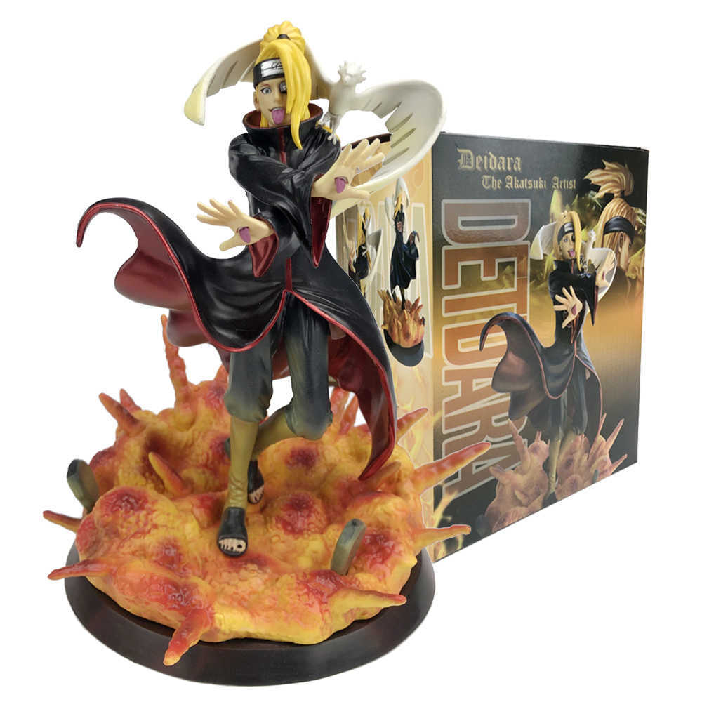 PVC Akatsuki Artist GK Deidara Sasuke Anime Figure Excellent Model Toy Gift Collectibles Statue Decorations Q0722, With color box
PVC Akatsuki Artist GK Deidara Sasuke Anime Figure Excellent Model Toy Gift Collectibles Statue Decorations Q0722, With color box