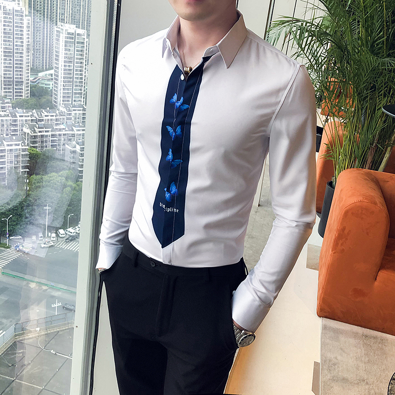 New Estilo Britnico Primavera Nova Manga Longa Camisas Para Roupas Masculinas 2021 Simples Moda Gravata Imprimir Magro Ajuste Clube Noite 0n, White
New Estilo Britnico Primavera Nova Manga Longa Camisas Para Roupas Masculinas 2021 Simples Moda Gravata Imprimir Magro Ajuste Clube Noite 0n, White