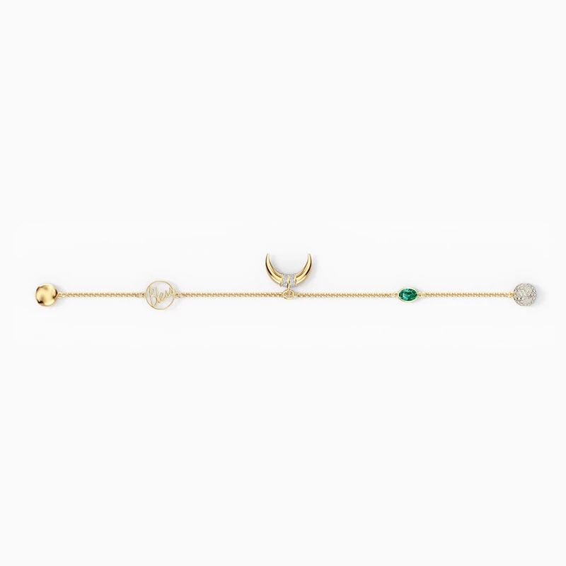Fashion New REMIX COLLECTION HORN STRAND Ladies Bracelet Modern Egyptian Decoration Crystal Women Romantic Jewelry Gift224t