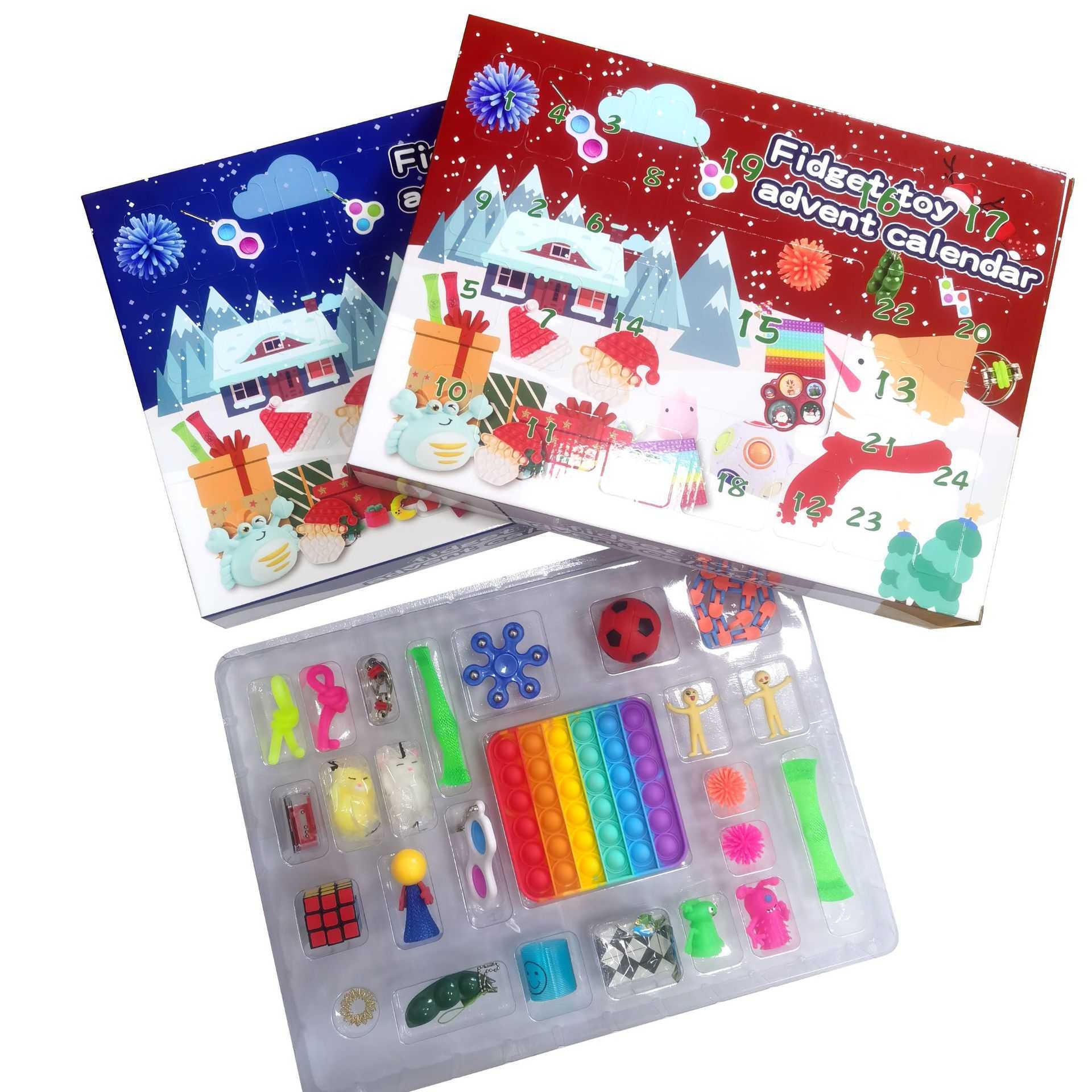 US Stock Party Favor Christmas Advent Calendar for Kids Holiday Countdown Calendars with 24 Pcs Micro Fidget Toys
US Stock Party Favor Christmas Advent Calendar for Kids Holiday Countdown Calendars with 24 Pcs Micro Fidget Toys