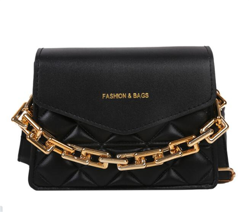 Bags Saddle Women Axillary Thick Chain Satchel Shoulder Bag Hobo Handbags Lattice Patterns Lady Tote Crossbody Messenger Purse