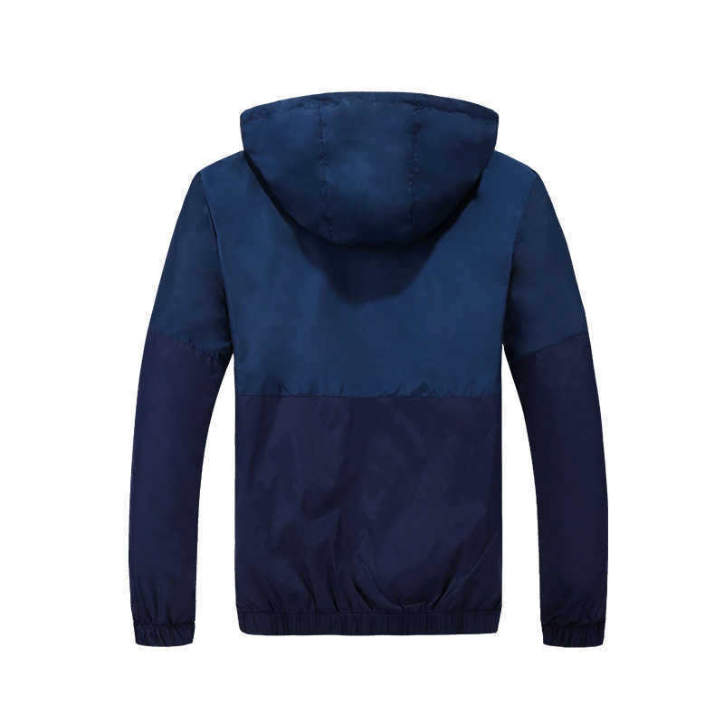 Spring Autumn Fashion Jacket Men's Hooded Casual Jackets Jacket Men WindbreakerMale Coat Thin Men Coat Outwear Couple 210924