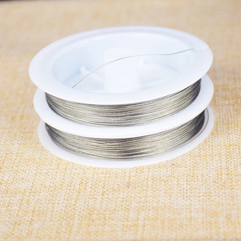 Metal Wire Stainless Steel Thread Cord for Stringing Beads Together ,Beads Bracelet Necklace DIY Jewelry Finding Accessory