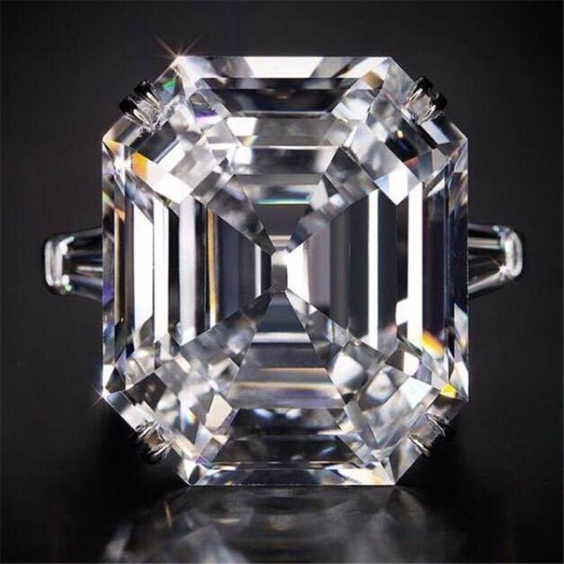 Cluster Rings US Size 5-10 Stunning Luxury Jewelry 925 Sterling Silver Asscher Cut White Topaz Large CZ Diamond Women Wedding Band Ring Gift
Cluster Rings US Size 5-10 Stunning Luxury Jewelry 925 Sterling Silver Asscher Cut White Topaz Large CZ Diamond Women Wedding Band Ring Gift