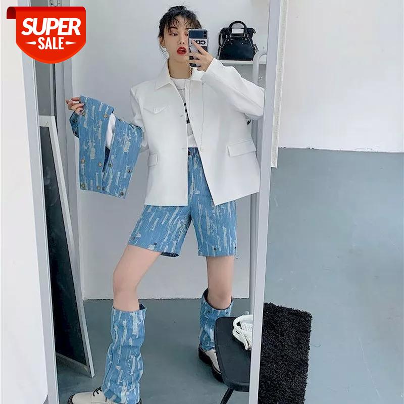 2020 new small suit jacket + detachable stitching long and short two-wear pants niche design sense suit female two-piece #jW5Y, Black;white
2020 new small suit jacket + detachable stitching long and short two-wear pants niche design sense suit female two-piece #jW5Y, Black;white