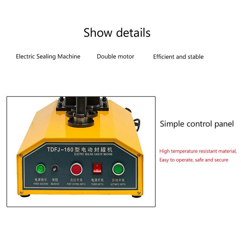 Semi-Automatic Tin Can Sealing Machine PET Plastic Canning Capping Machine Paper Aluminum Cans Sealer