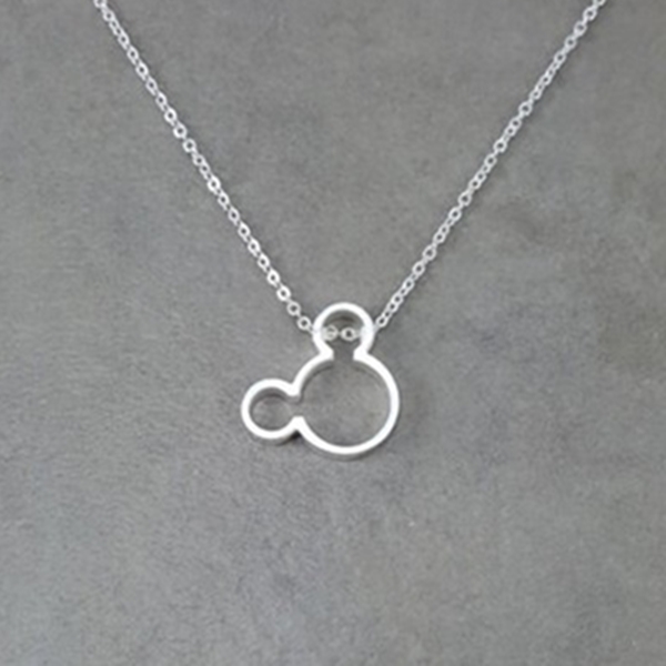 Gold Silver Elephant in Snake Honey Bee Elk Deer Bird Hedgehog Alien Cat Dog Mouse Head Pendant Chain Necklace Animal Choker for Women