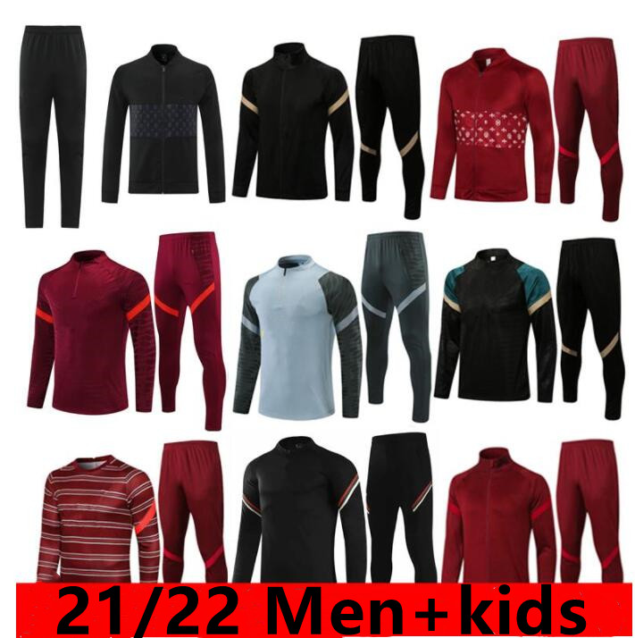 20 21 22 lvp kids men soccer tracksuit survetement de football training suit sportswear 2021 2022 long full zipper training jacket tracksuits set, Black
20 21 22 lvp kids men soccer tracksuit survetement de football training suit sportswear 2021 2022 long full zipper training jacket tracksuits set, Black