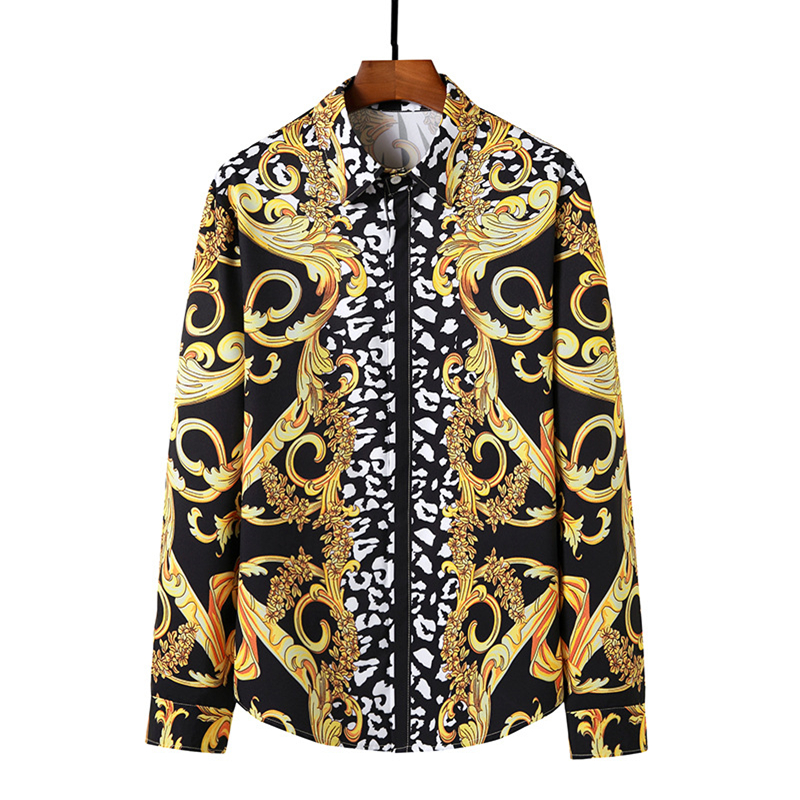 Mens Luxury Floral Jacquard Print Shirt 2021 Brand Long Sleeve Dress Shirt Men Baroque Wedding Prom Party Social Shirts Male XXL C0305, White;black
Mens Luxury Floral Jacquard Print Shirt 2021 Brand Long Sleeve Dress Shirt Men Baroque Wedding Prom Party Social Shirts Male XXL C0305, White;black