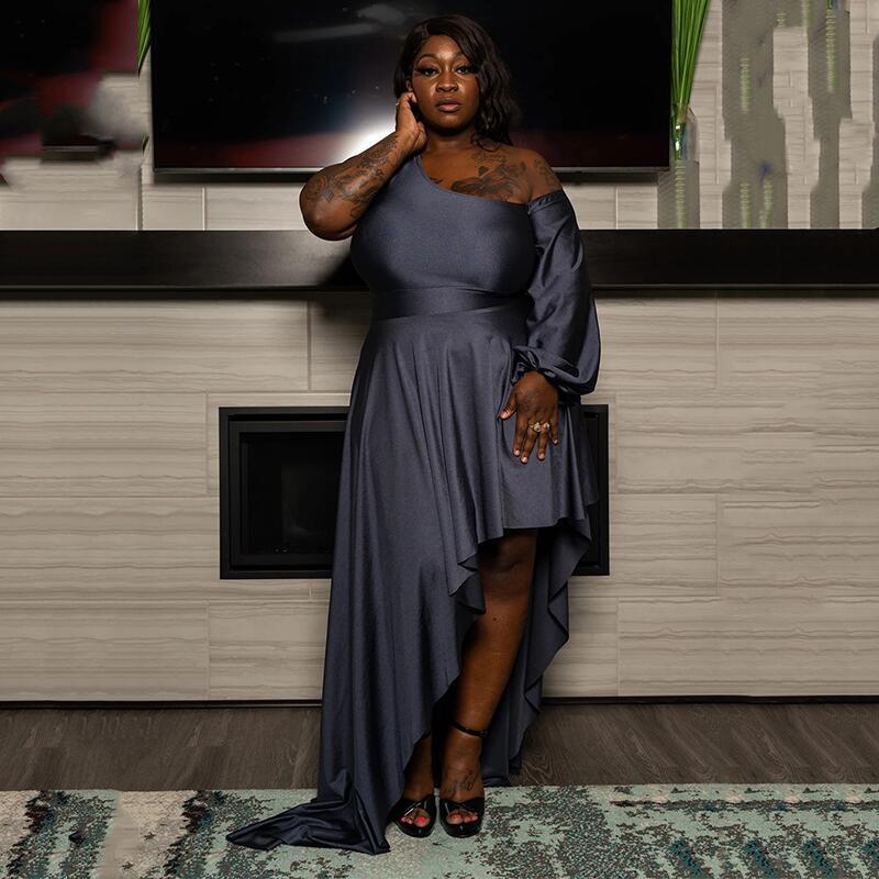 Plus Size Dresses HAOOHU Party Dress Women Elegant Vintage One Shoulder Drop Irregular Hem Long Sleeve Sexy Urban, Black
Plus Size Dresses HAOOHU Party Dress Women Elegant Vintage One Shoulder Drop Irregular Hem Long Sleeve Sexy Urban, Black