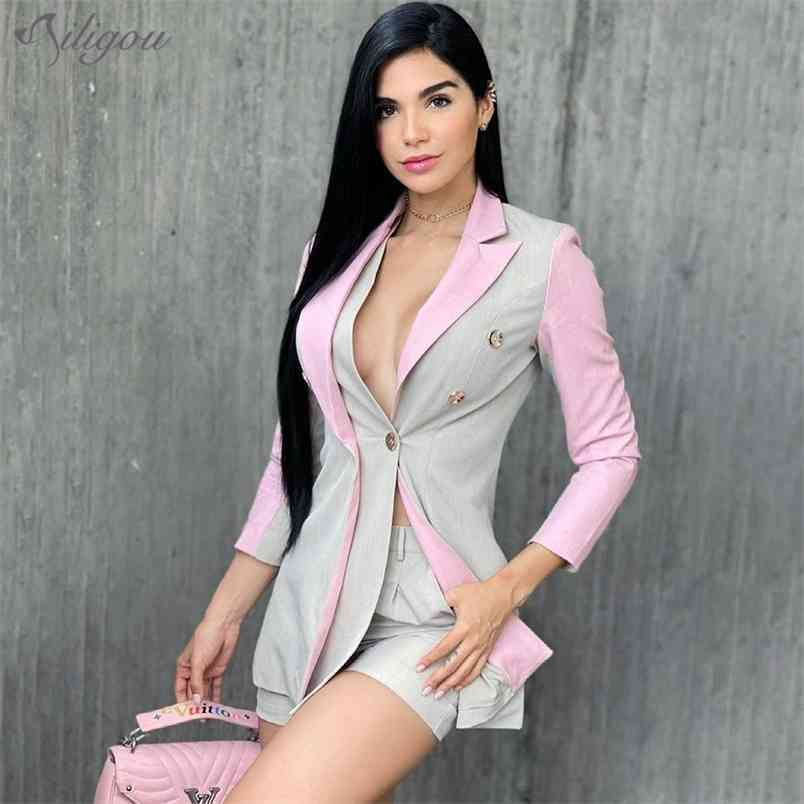 Summer Fashion Women Slim Fit 2 Two-piece Sexy V-neck Long Sleeve Jacket + High Waist Shorts Office Party Set 210525, Beige
Summer Fashion Women Slim Fit 2 Two-piece Sexy V-neck Long Sleeve Jacket + High Waist Shorts Office Party Set 210525, Beige