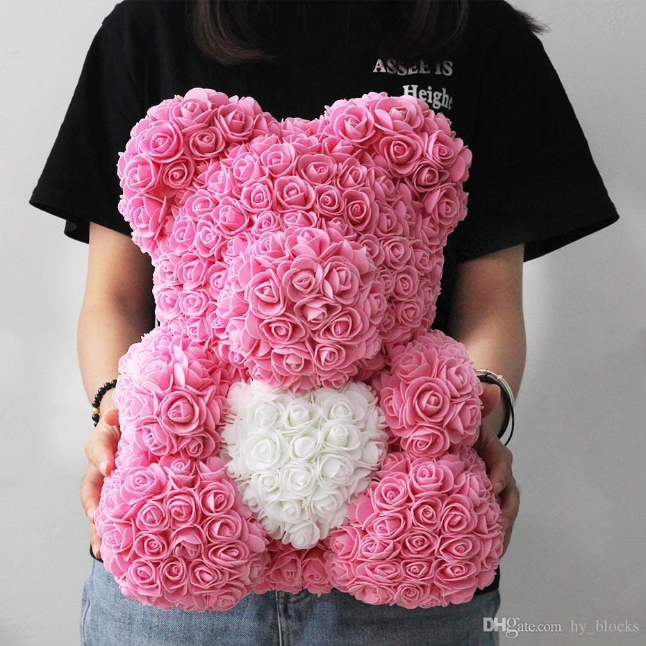 25cm 40cm Soap Foam Rose Bear Teddy Bear Pink Artificial Flower New Year Gifts For Women Valentine's Gift Y0106, 25cm yellow
25cm 40cm Soap Foam Rose Bear Teddy Bear Pink Artificial Flower New Year Gifts For Women Valentine's Gift Y0106, 25cm yellow