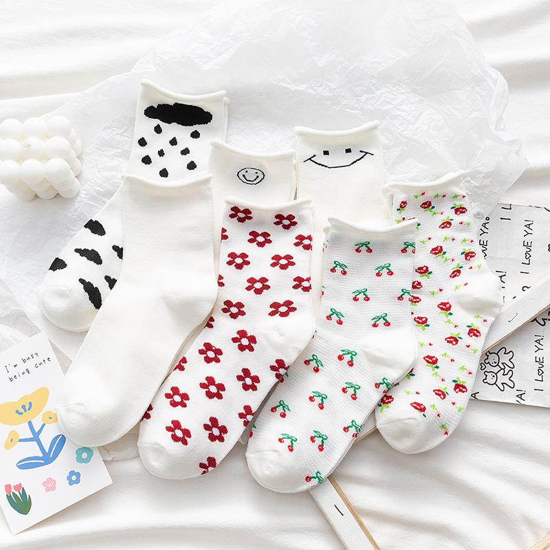 Socks & Hosiery Crimped Women Korean Style Cotton Floral Harajuku Cute Girl Soft Sister White Female Cos Play JK, Black;white
Socks & Hosiery Crimped Women Korean Style Cotton Floral Harajuku Cute Girl Soft Sister White Female Cos Play JK, Black;white