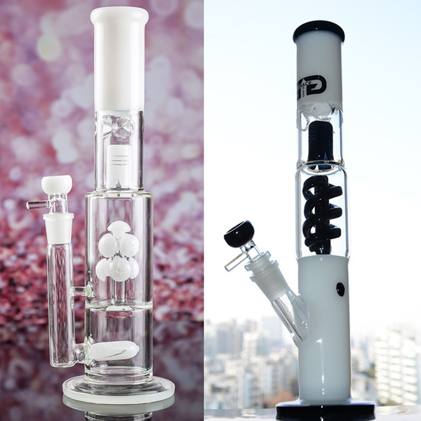13 inch Height Approx Hookah White Waterpipes Sprial Ice Bubbler Dab Rigs Recyler Straight Glass Bongs Nine Balls Inner
13 inch Height Approx Hookah White Waterpipes Sprial Ice Bubbler Dab Rigs Recyler Straight Glass Bongs Nine Balls Inner