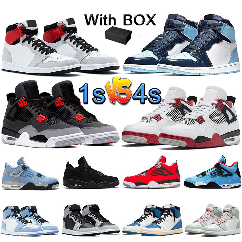 With Box A1 mens Basketball Shoes Jumpman 1 1s High OG UNC Light Smoke Grey Jumpmans 4 4s University Blue Chicago Cool Grey Black Cat Designer Sneaker Trainers, 40-47 (11)
With Box A1 mens Basketball Shoes Jumpman 1 1s High OG UNC Light Smoke Grey Jumpmans 4 4s University Blue Chicago Cool Grey Black Cat Designer Sneaker Trainers, 40-47 (11)