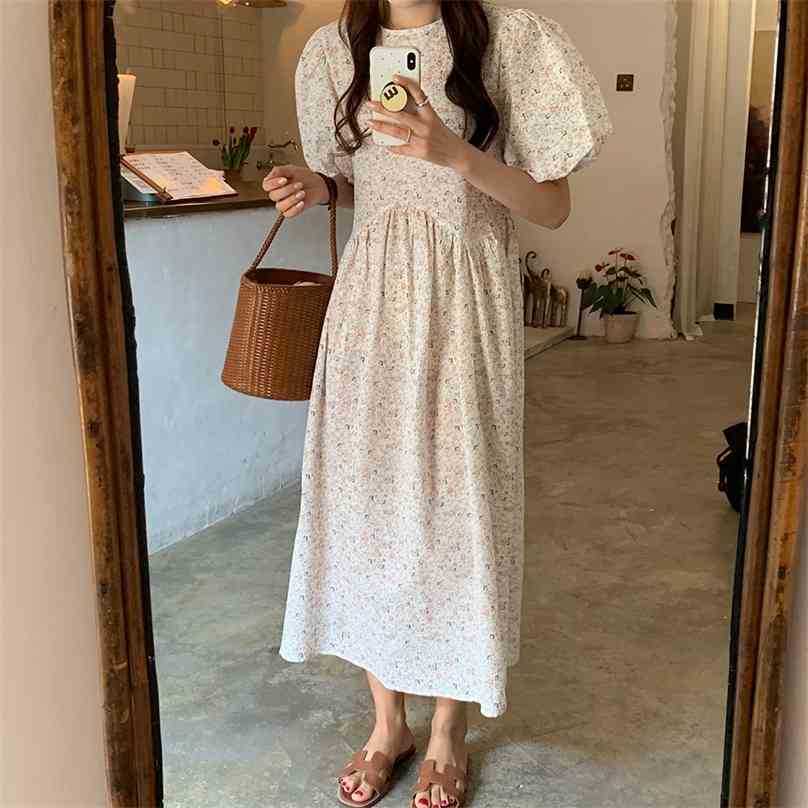 Retro Cute Puff Sleeves Summer Florals Printed All Match Chic Femme Vintage Sweet Party Vestidos Long Dresses 210525, Photo color
Retro Cute Puff Sleeves Summer Florals Printed All Match Chic Femme Vintage Sweet Party Vestidos Long Dresses 210525, Photo color
