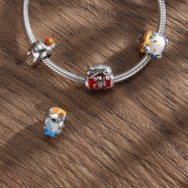 Silver Charm for Original Bracelet Women Pet Cat with Food Esurient Animal Diy Pendant Jewelry Making DIY Necklace Accessory Q0531
Silver Charm for Original Bracelet Women Pet Cat with Food Esurient Animal Diy Pendant Jewelry Making DIY Necklace Accessory Q0531