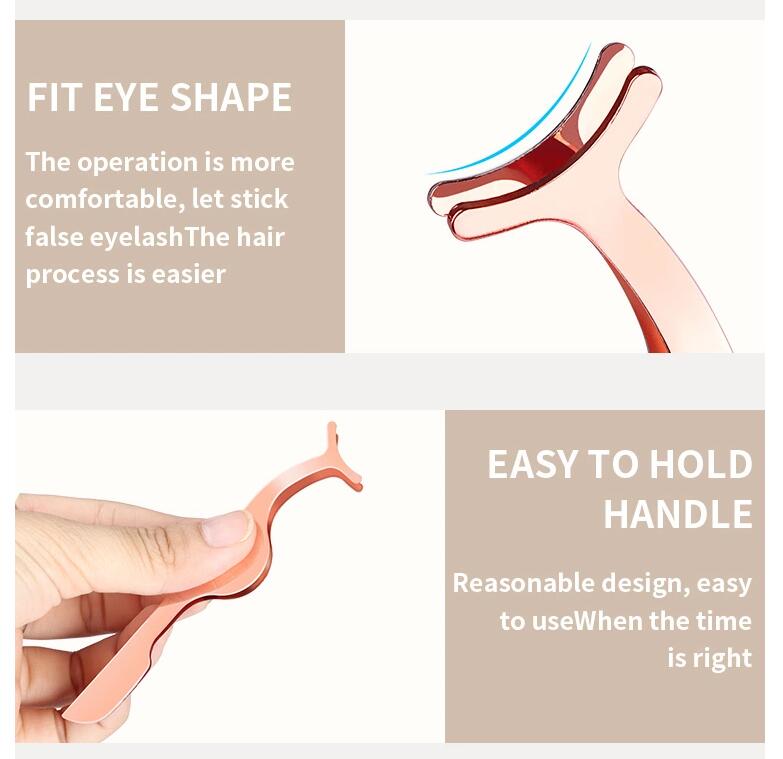 New arrival 4-pieces Stainless Steel Eyelash Curler Rose Gold/silver Eyelash Applicator Eyebrow Tweezers Set 30sets/lot DHL FREE