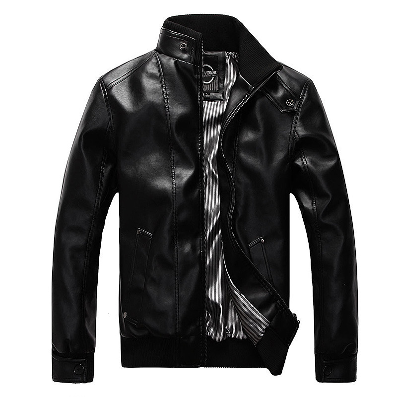 2021 New Fashion Motorcycle Men Leather Coat Casual Slim Coats with Zipper Man Outerwear Stand Collar Jackets Jaqueta 9u2i, Dark brown
2021 New Fashion Motorcycle Men Leather Coat Casual Slim Coats with Zipper Man Outerwear Stand Collar Jackets Jaqueta 9u2i, Dark brown