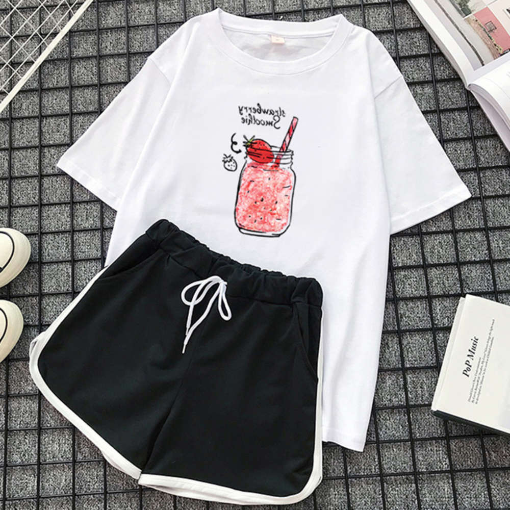 t shirt hoodie Sportswear suit women's summer 2021 Korean loose size student shorts casual two piece set fashion, White
t shirt hoodie Sportswear suit women's summer 2021 Korean loose size student shorts casual two piece set fashion, White