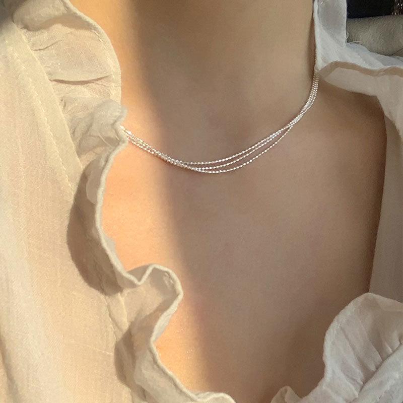 Chains Dosdos Korean Minority Design Three Layer Flash Necklace Super-flash Chain Necklaces For Women
Chains Dosdos Korean Minority Design Three Layer Flash Necklace Super-flash Chain Necklaces For Women