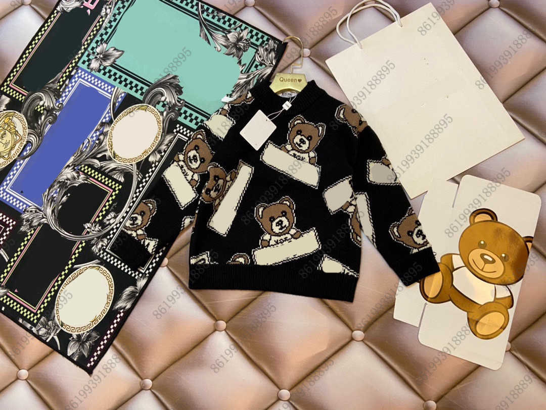 designer autumn baby kids Pullover Knitted Sweaters MOS bear cashmere wool Baseball sweater jacket childrens winter letter printing design wear size 100-150 black, 14
designer autumn baby kids Pullover Knitted Sweaters MOS bear cashmere wool Baseball sweater jacket childrens winter letter printing design wear size 100-150 black, 14