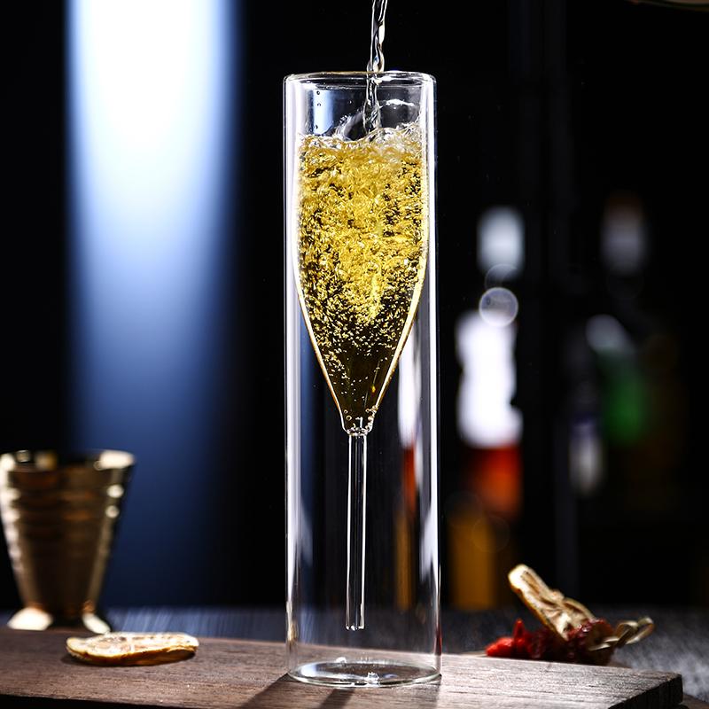 Party Favor 1PCS Borosilicate Double Wall Champagne Flutes, Cup Inside Out,Reusable Glass, Gift For Parties, Weddings Set Of 4
Party Favor 1PCS Borosilicate Double Wall Champagne Flutes, Cup Inside Out,Reusable Glass, Gift For Parties, Weddings Set Of 4