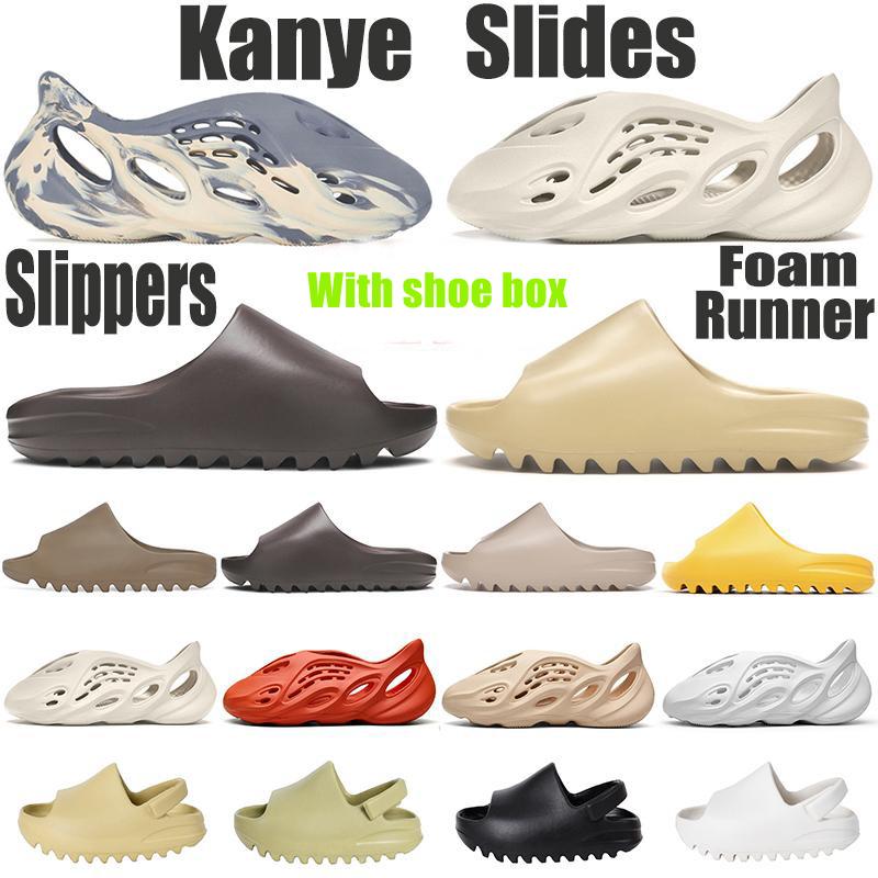 With box TOP kanye Foam RNNR MXT Moon Grey Sand Slides slippers Shoes Mineral Blue sandals sneakers men women Ararat Orange Desert runne LYp, Black
With box TOP kanye Foam RNNR MXT Moon Grey Sand Slides slippers Shoes Mineral Blue sandals sneakers men women Ararat Orange Desert runne LYp, Black