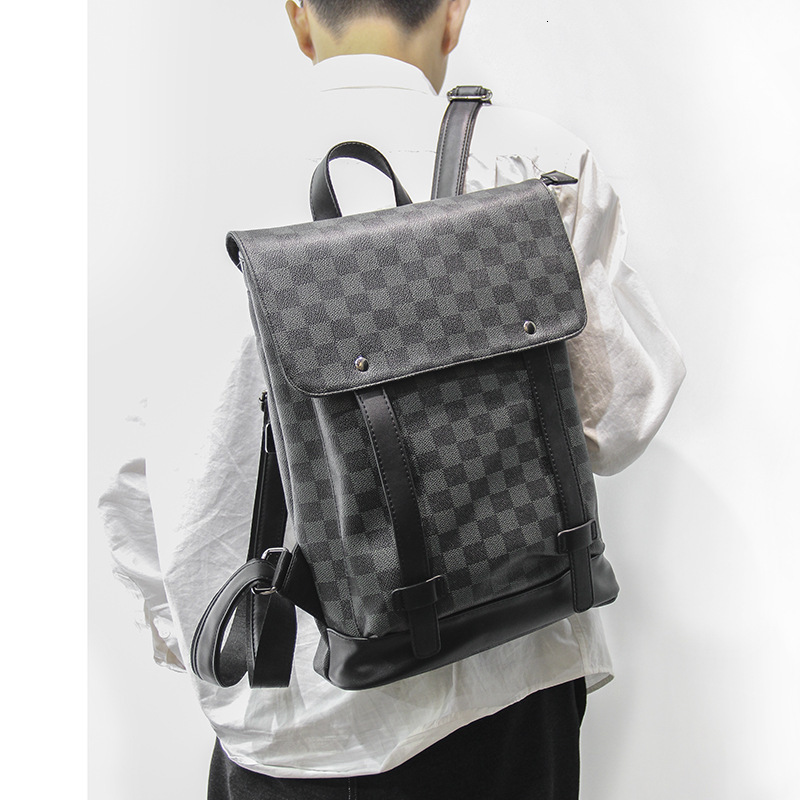 Briefcase Popular Young Men's Bag Simple Business Leather Backpack Leisure Outdoor Schoolbag Lattice Pattern
Briefcase Popular Young Men's Bag Simple Business Leather Backpack Leisure Outdoor Schoolbag Lattice Pattern