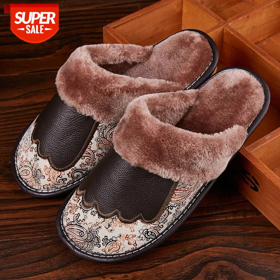LCIZRONG New Luxury Genuine Leather Home Slippers for Men Winter Big Size Couple Unisex Plush Slipper Warm Men Women House Shoes #Mm8B, Black
LCIZRONG New Luxury Genuine Leather Home Slippers for Men Winter Big Size Couple Unisex Plush Slipper Warm Men Women House Shoes #Mm8B, Black