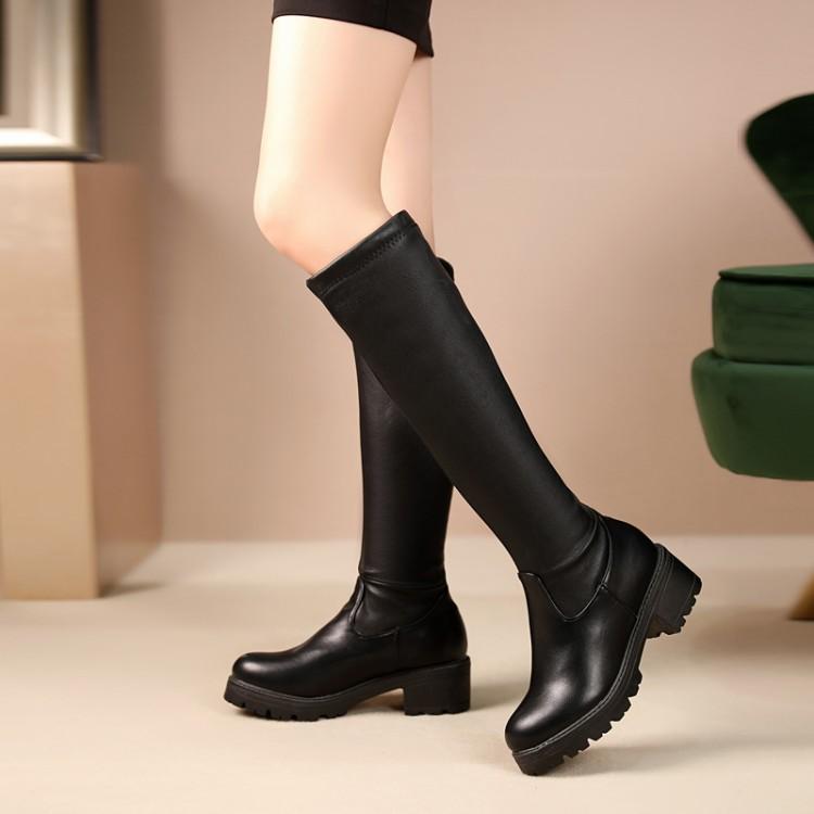 Boots Oversized -13 Women Woman Winter Shoes Botas Leather Face Splice Sleeve Thick Sole, Black
Boots Oversized -13 Women Woman Winter Shoes Botas Leather Face Splice Sleeve Thick Sole, Black