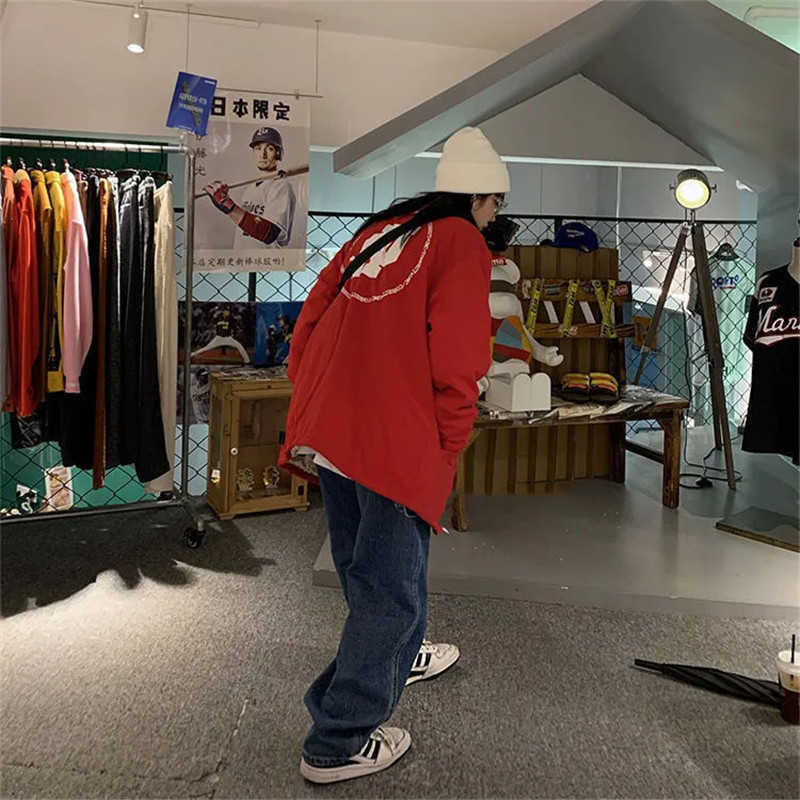 Baggy Streetwear Harajuku Wide Leg Cargo Pockets Jeans Women Casual High Waist Goth Aesthetic Korean Punk Denim Trousers Female 210922