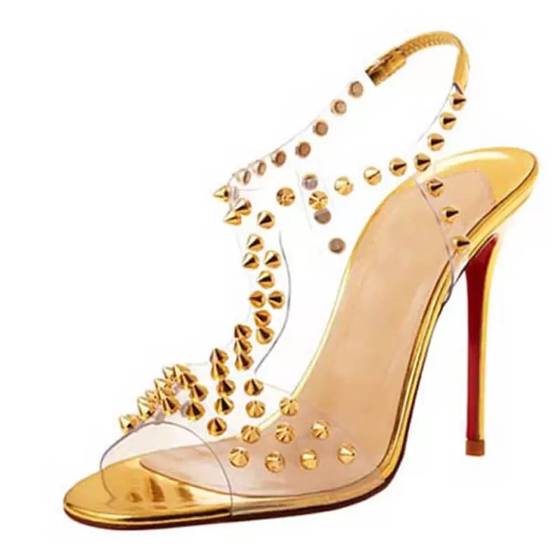 Luxury Classic Brand Dress Shoes Sandals Red Bottom High Heels Gold Silver Spikes Pumps Patent Leather Straps Ladies Rivets Women Wedding Party With Box EU 35-43
Luxury Classic Brand Dress Shoes Sandals Red Bottom High Heels Gold Silver Spikes Pumps Patent Leather Straps Ladies Rivets Women Wedding Party With Box EU 35-43