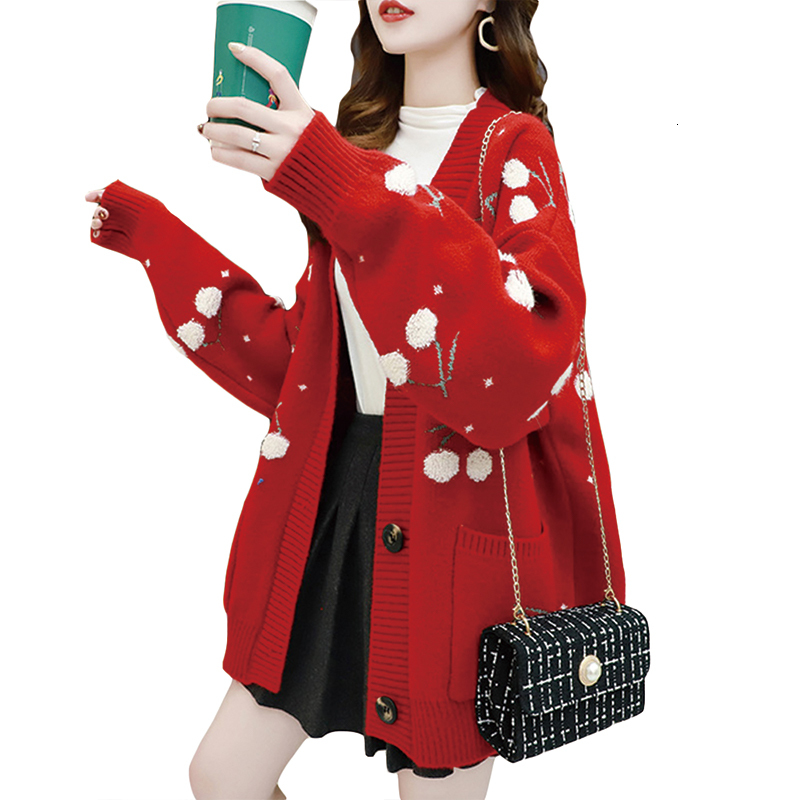 2021 New Women Spring Autumn v Neck Single Breasted Oversized Sweater Elegant Casual Print Knitted Cardigan Vka8, 01
2021 New Women Spring Autumn v Neck Single Breasted Oversized Sweater Elegant Casual Print Knitted Cardigan Vka8, 01