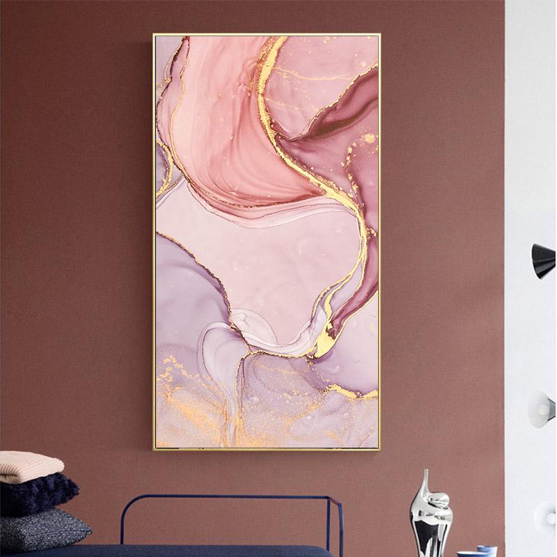 Mix Color Marble Vein Poster Abstract Canvas Painting Wall Art Pictures Print Home Decoration For Living Room Home Decor