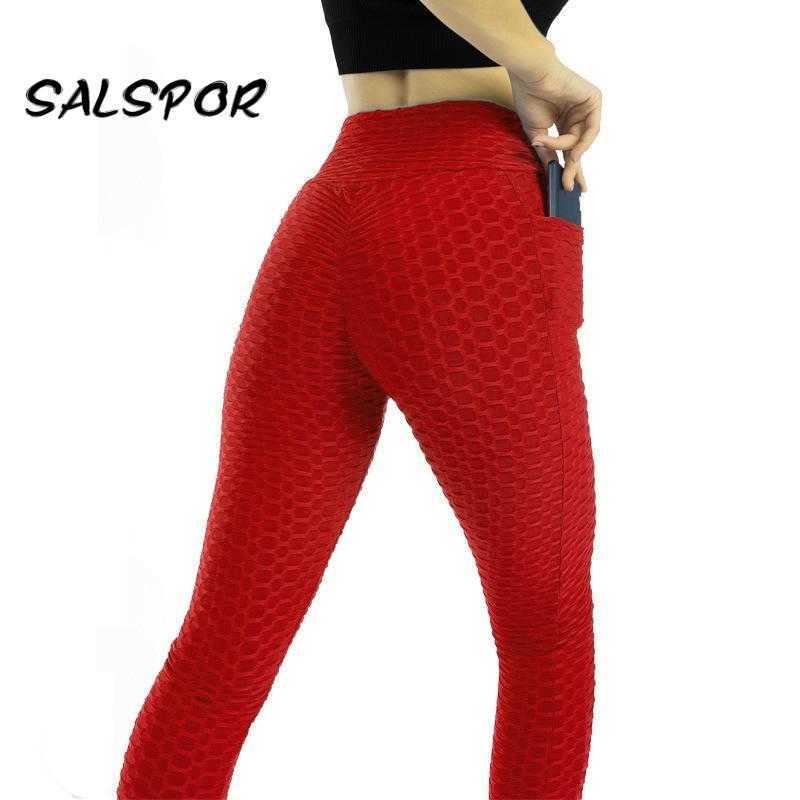 SALSPOR Push Up Women Leggings with Pockets Workout Sexy Femme Fitness Leggins Mujer High Waist Anti Cellulite Activewear 210820