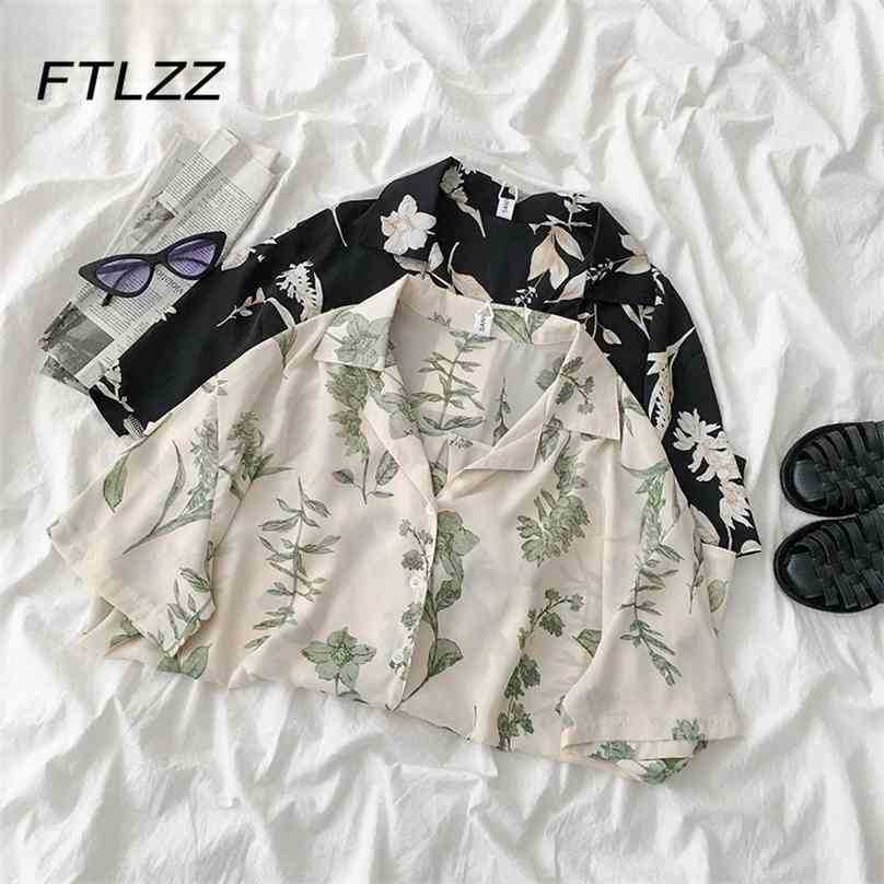 Streetwear Vintage Floral Blouse Women Notched Single-breasted Chic Korean Buttoned Shirt Woman Summer Short Sleeve Tops Mujer 210525, Black
Streetwear Vintage Floral Blouse Women Notched Single-breasted Chic Korean Buttoned Shirt Woman Summer Short Sleeve Tops Mujer 210525, Black